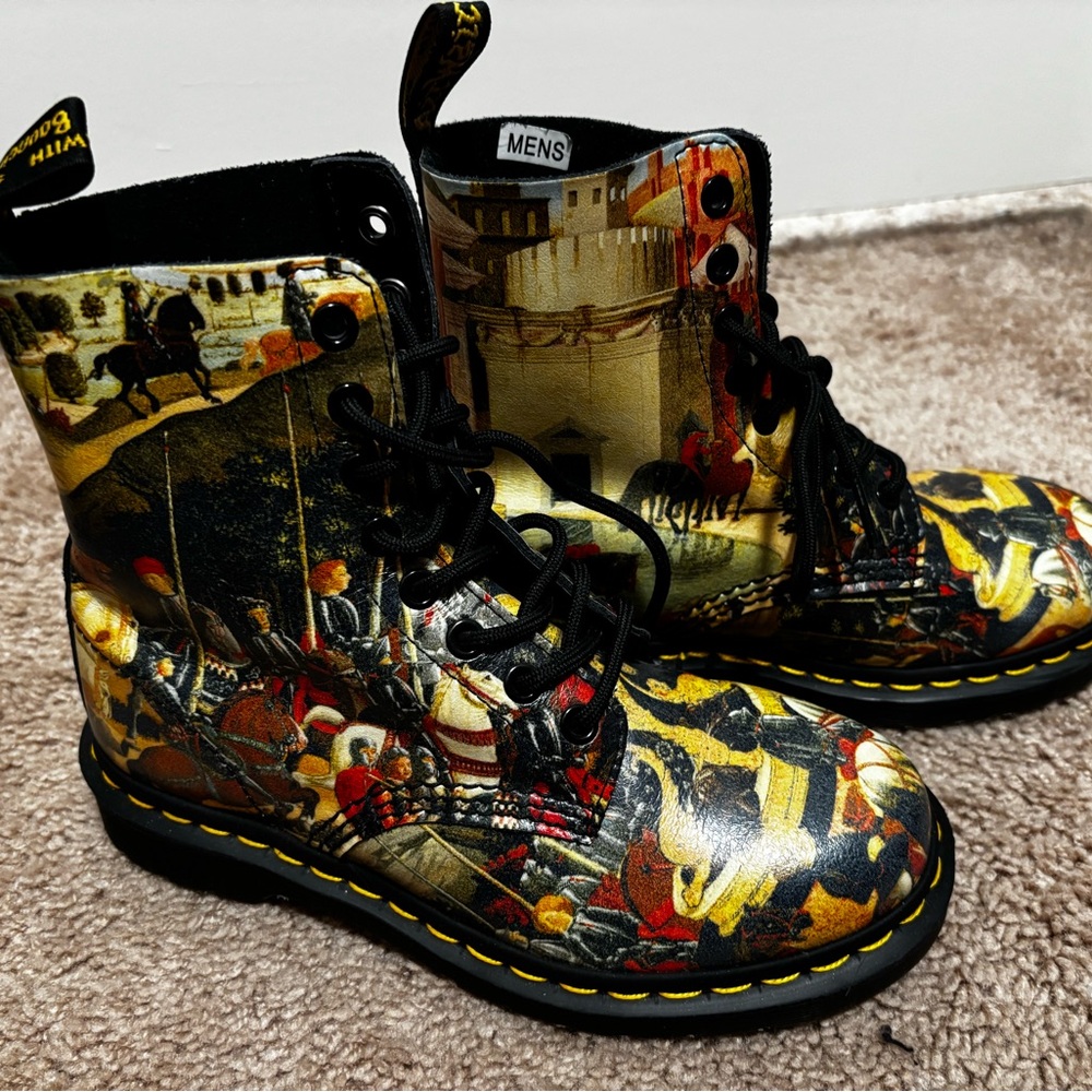 RARE Dr. Martens 1461 D’Antonio Pascal Wearable Art Combat Boots
